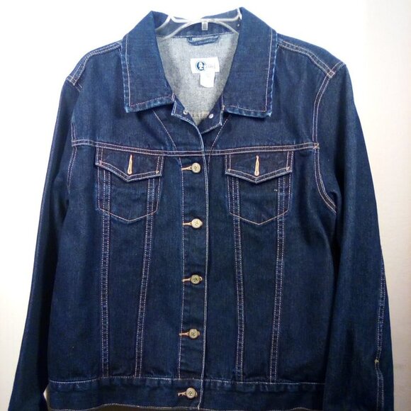 NWOT Arizona Jean Company Denim Jacket Large - Picture 2 of 9